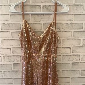 Gold floor length gown